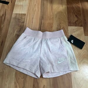 Nike Women's Pale Pink Athletic Knit Shorts